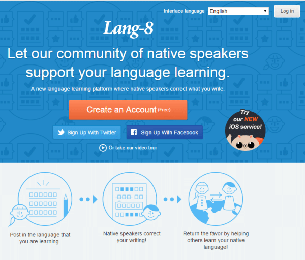 Giao diện trang wwb học tiếng Anh Lang-8