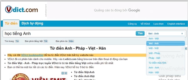dịch tiếng Việt