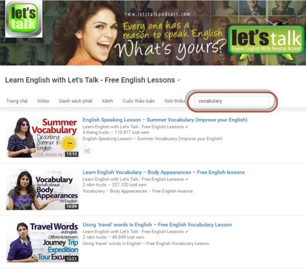học tiếng Anh qua video cùng Let’s Talk
