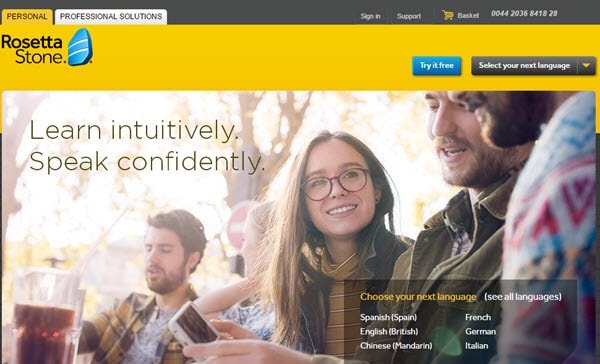 Luyện viết tiếng Anh bằng Rosetta Stone