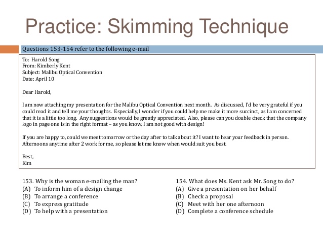 cấu trúc đề thi toeic part 7