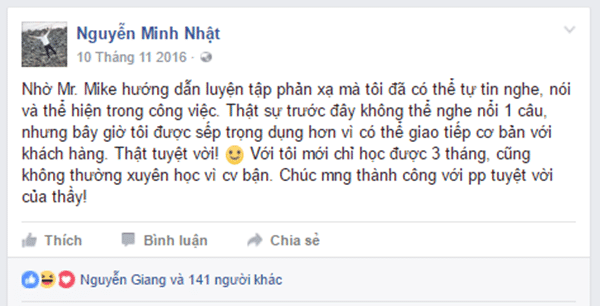 học viên luyện nghe nói tiếng anh