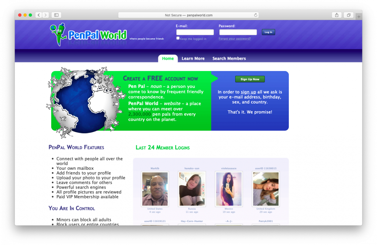 trang web học tiếng anh với người nước ngoài penpalworld