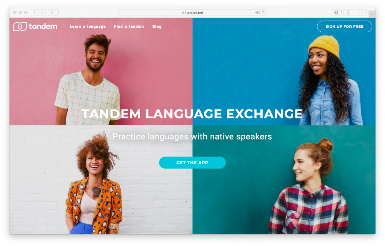 trang web học tiếng anh với người nước ngoài tandem