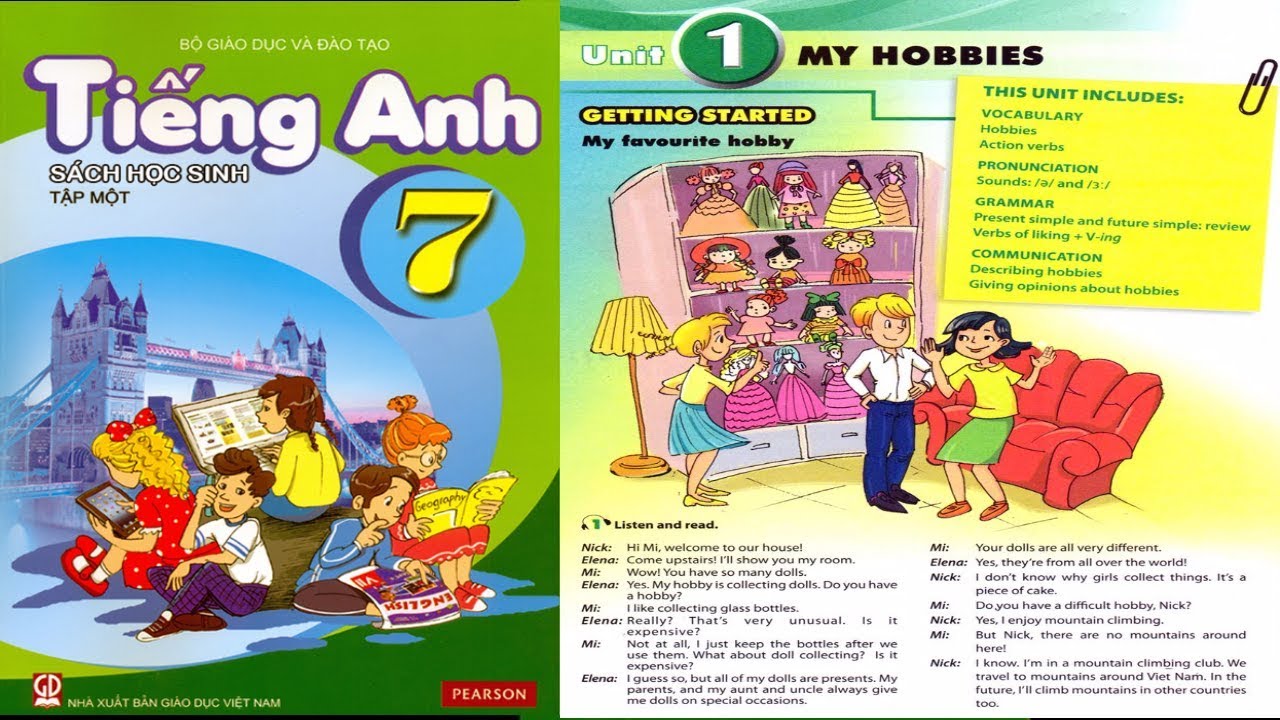 Để có thể soạn tiếng Anh 7 tốt, các em học sinh cần xem trước các phần trong sách giáo khoa tiếng Anh 7 để có hình dung chung về bài mới chuẩn bị học.