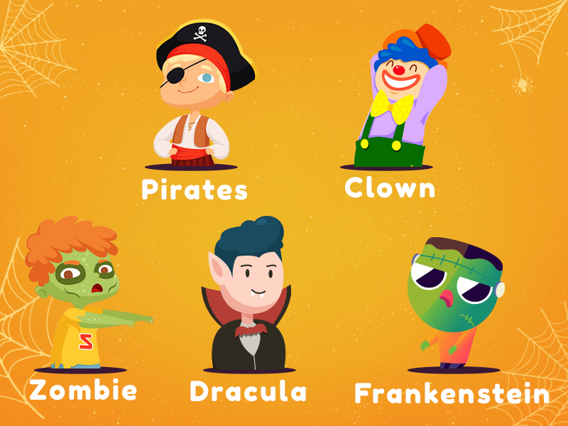 Các nhân vật trong lễ hội hoá trang