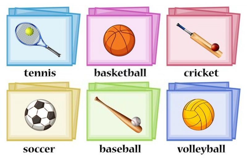 dụng cụ thể thao bằng tiếng anh