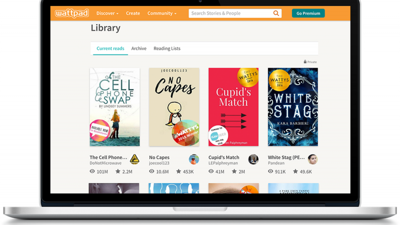 kho truyện wattpad - truyện tranh tiếng Anh