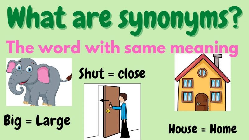 từ đồng nghĩa tiếng anh