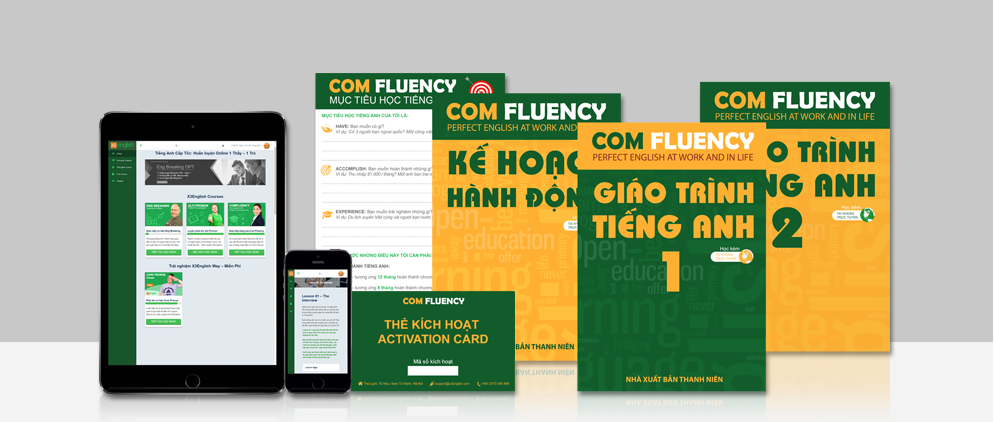 Com Fluency - trọn bộ tiếng anh giao tiếp đặc biệt trong mội trường công sở