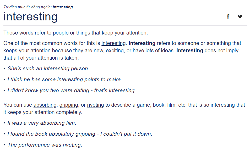 Từ điển từ đồng nghĩa tiếng Anh trong tiếng Anh Cambridge
