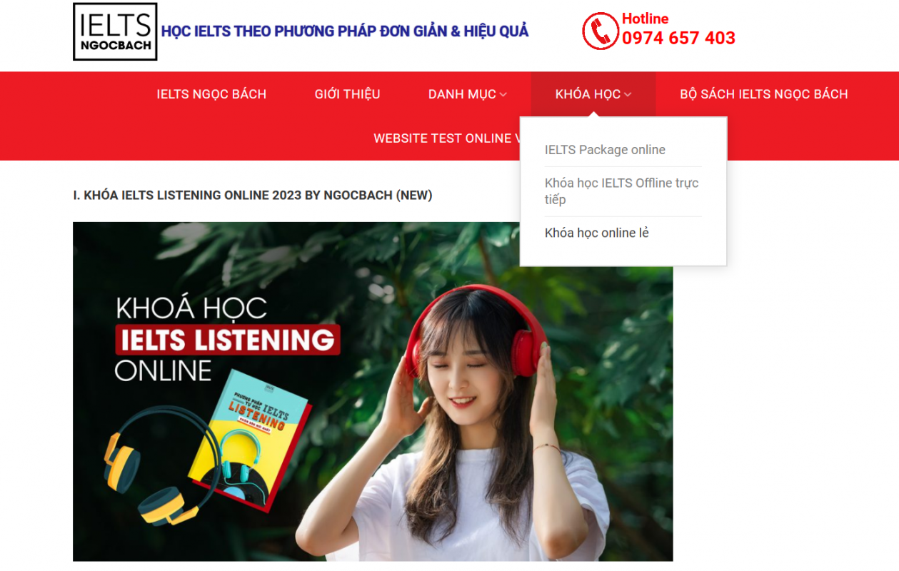 Khoá học ielts online cùng thầy giáo Ngọc Bách