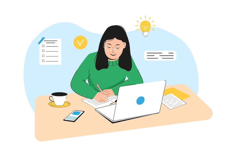 Làm bài tập để ôn lại những từ vựng về vui vẻ tiếng Anh là gì