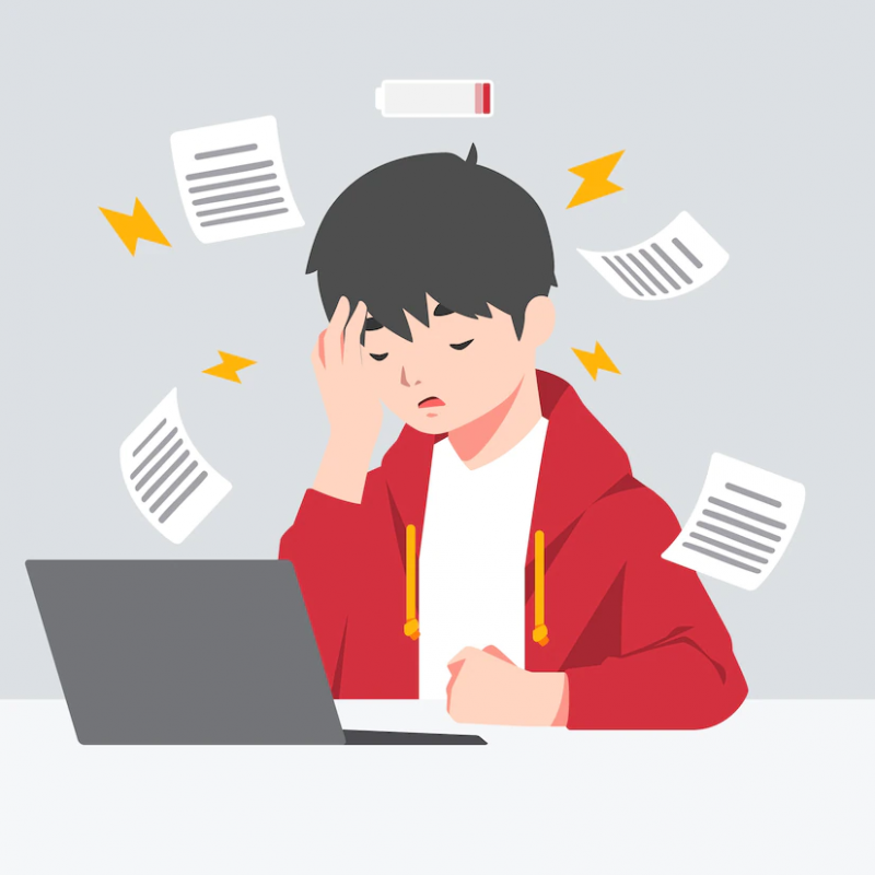 Cảm xúc tiếng Anh biểu đạt sự buồn và sợ hãi khi trượt bài kiểm tra
