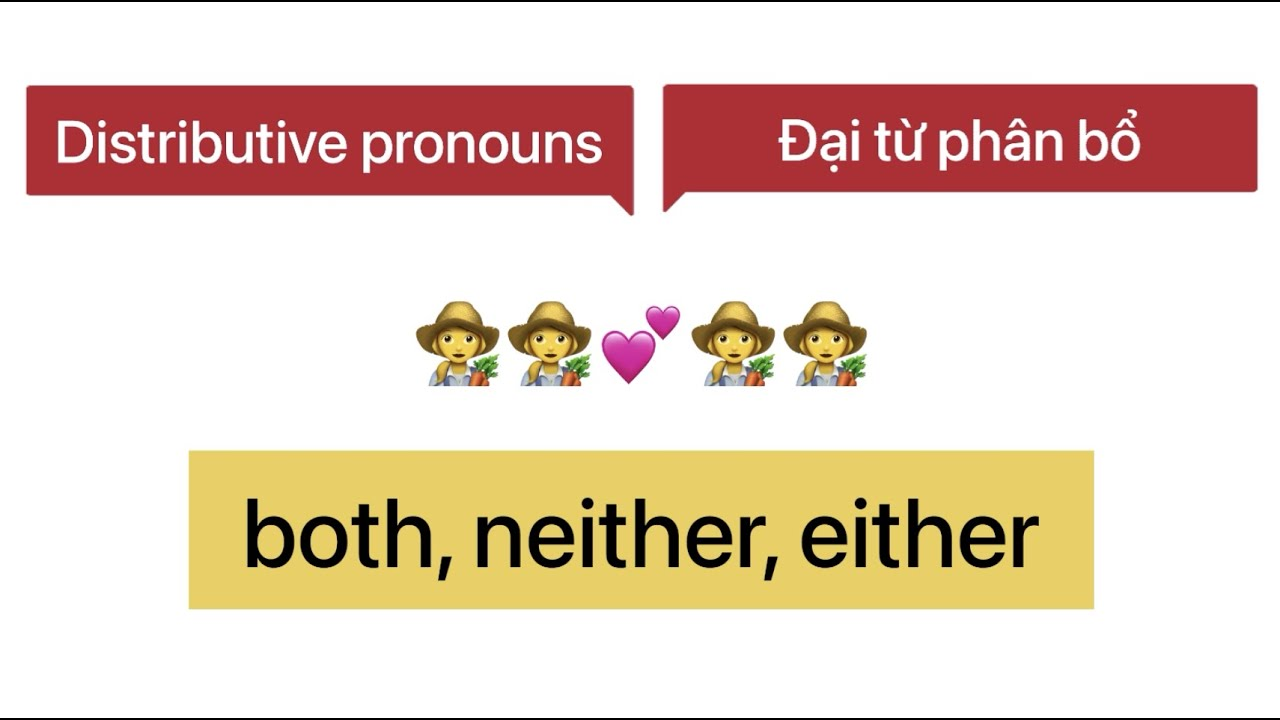 Đại từ phân bổ là một dạng đại từ trong tiếng Anh