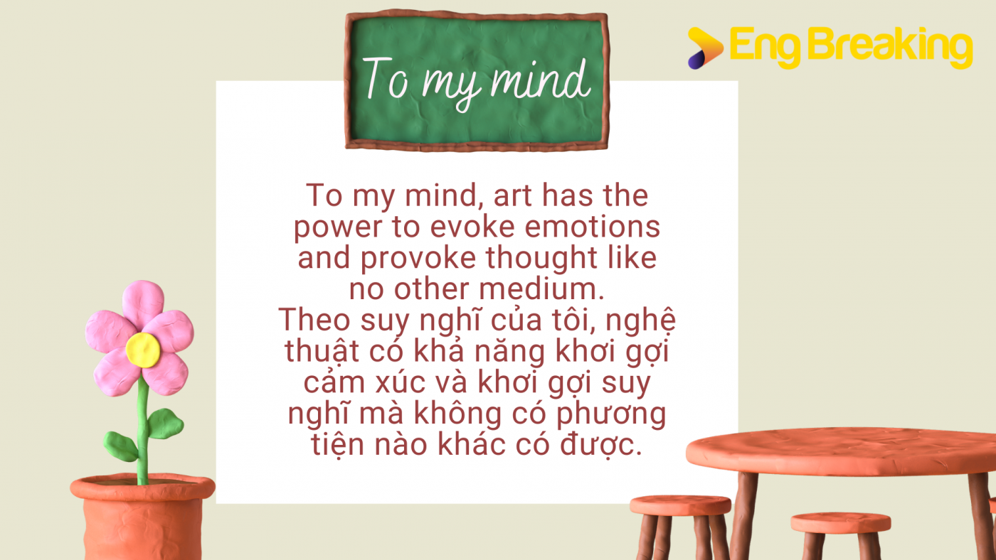 To my mind