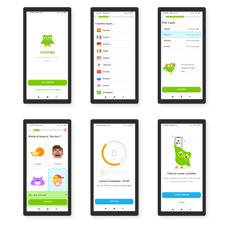 App học từ vựng tiếng Anh phổ biến Duolingo