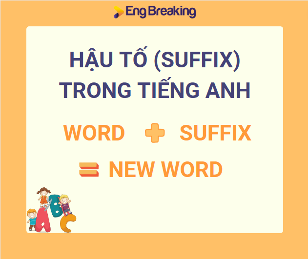 Các hậu tố được thêm vào sau cùng của 1 từ để tạo từ vựng mới