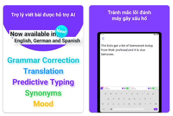 App check ngữ pháp tiếng Anh Typeright