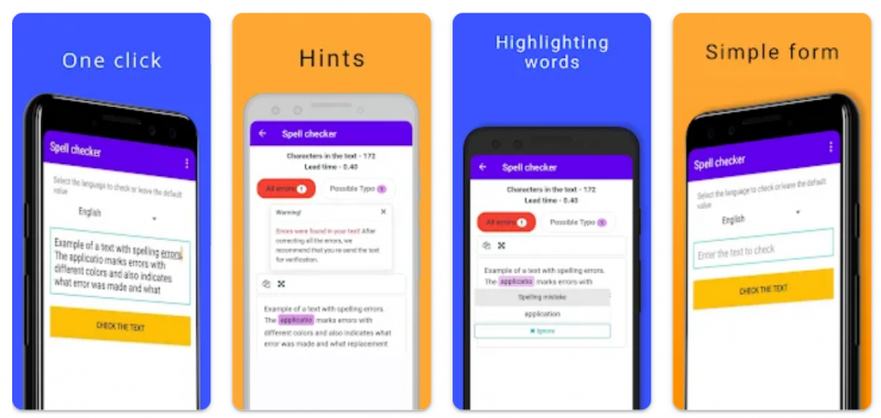 App check ngữ pháp tiếng Anh Spell Check, Grammar Checker & Sentense Correction