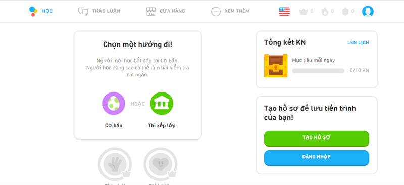 Duolingo - Website học tiếng Anh phổ biến hiện nay