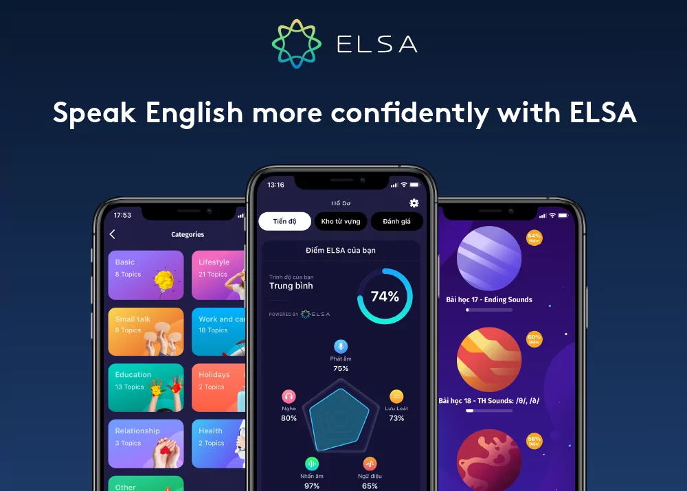 ELSA- ứng dụng học tiếng anh giao tiếp 