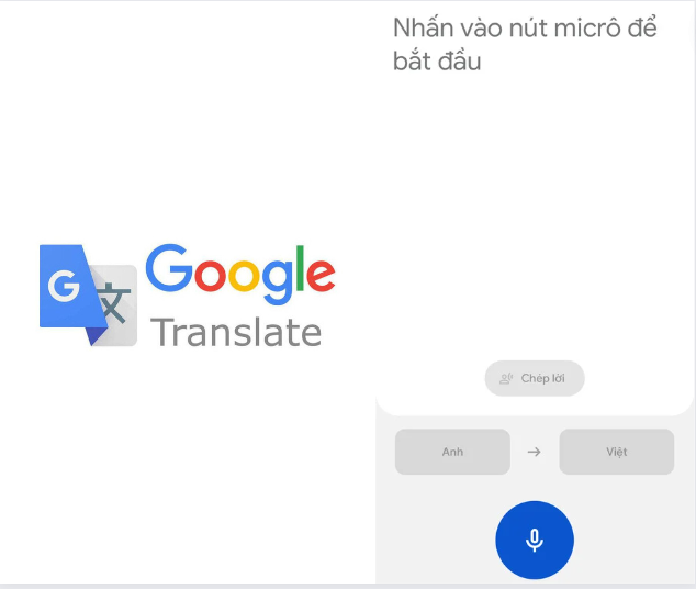 Google dịch tiếng Anh sang tiếng Việt bằng giọng nói
