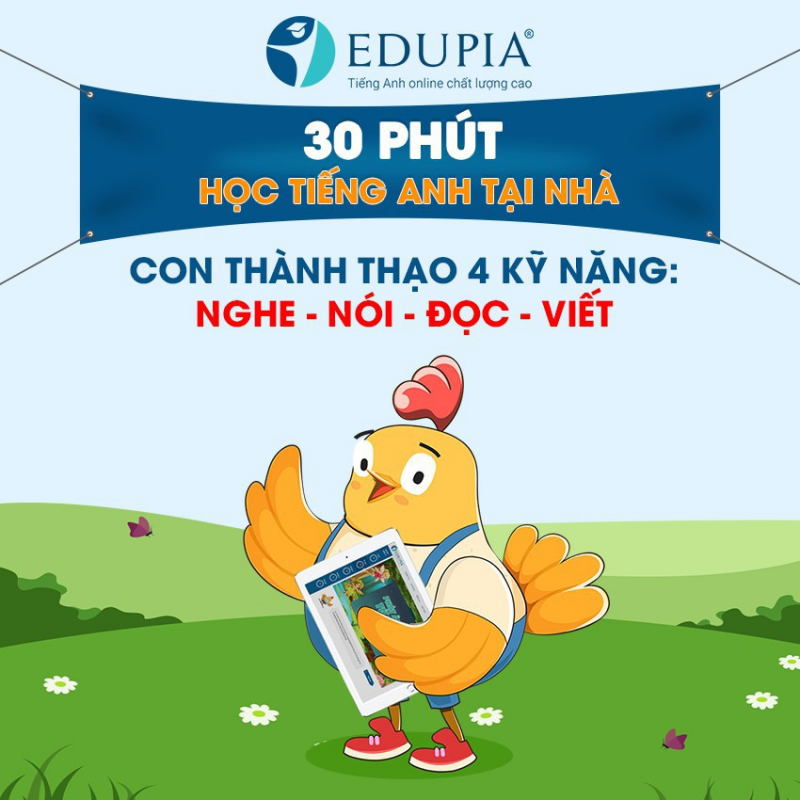 Học tiếng Anh online cho trẻ em trên Edupia