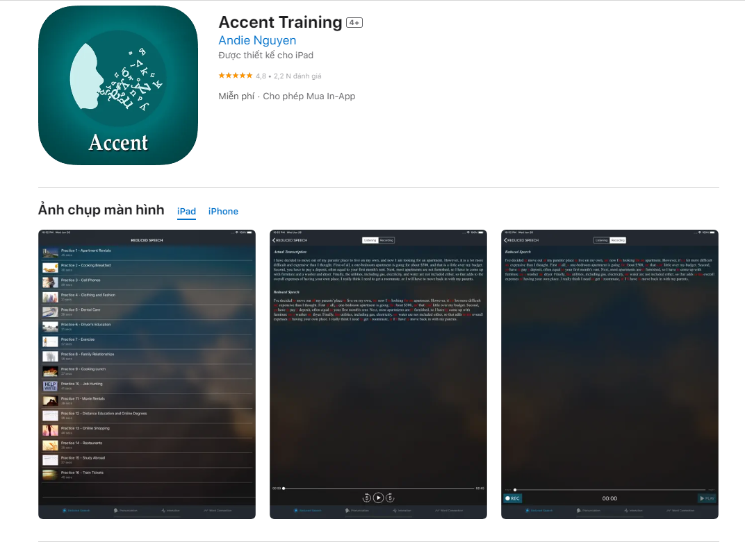  Accent Training