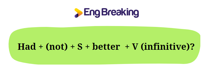 Cấu trúc had better dạng nghi vấn