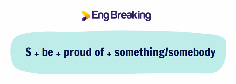 Công thức proud of + gì - minh hoạ cho proud đi với giới từ gì