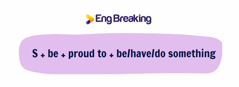 Công thức proud to + gì - minh hoạ cho proud đi với giới từ gì
