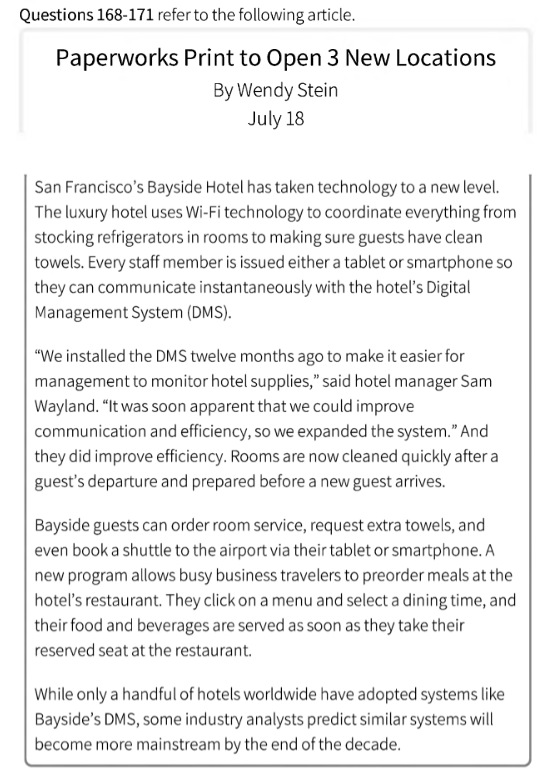 Bài tập 5 thực hành toeic part 7