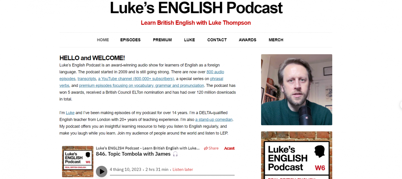 Podcast học tiếng Anh hài hước, vui nhộn