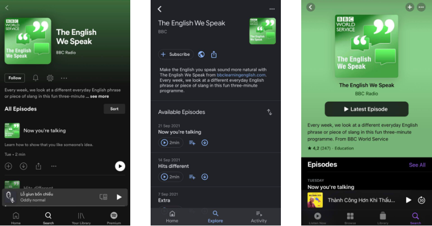 Podcast The English We Speak của BBC