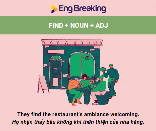 Cách sử dụng cấu trúc find something adj