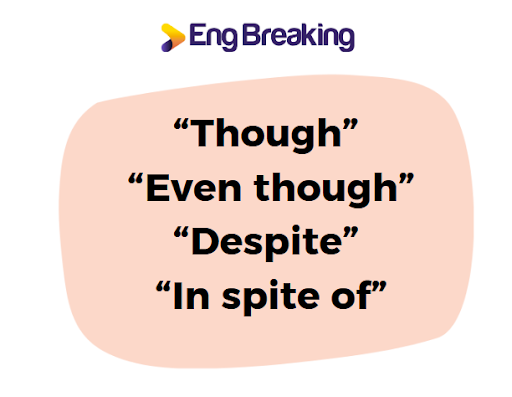 Một số những cấu trúc “đồng nghĩa” với cấu trúc although 